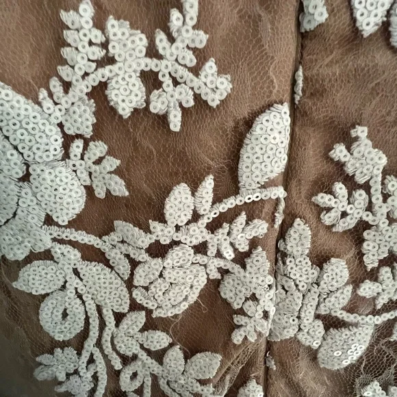 Dress the population lace/sequin dress! Size M - Picture 7 of 12